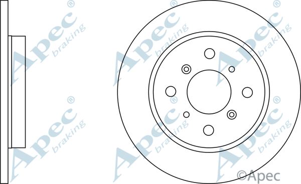 APEC BRAKING Тормозной диск DSK360